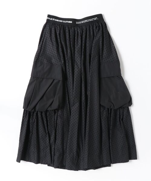 DOUBLE STANDARD CLOTHING（ダブルスタンダードクロージング）の「タイプライター フレアスカート（スカート・レディース・ブラック/カーキ・36/38）」の11枚目の写真