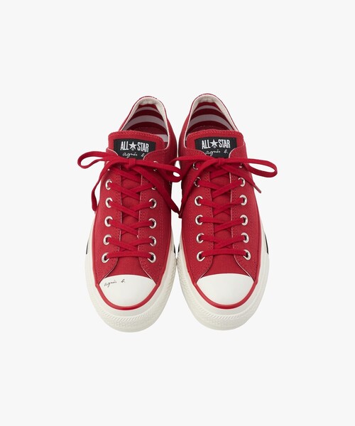 agnes b.(アニエスベー)の「agnès b. × CONVERSE コンバース ALL STAR AGED OX(スニーカー・レディース・レッド・4.5/4/6.5/6/5.5/5/3.5)」の5枚目の写真