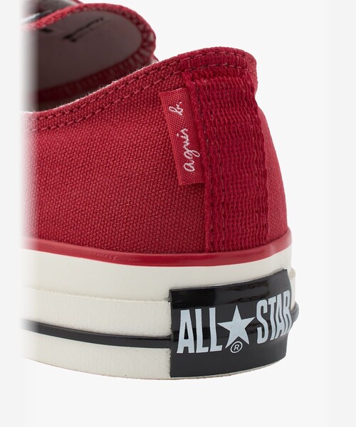 agnes b.(アニエスベー)の「agnès b. × CONVERSE コンバース ALL STAR AGED OX(スニーカー・レディース・レッド・4.5/4/6.5/6/5.5/5/3.5)」の8枚目の写真