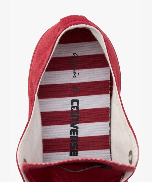 agnes b.(アニエスベー)の「agnès b. × CONVERSE コンバース ALL STAR AGED OX(スニーカー・レディース・レッド・4.5/4/6.5/6/5.5/5/3.5)」の9枚目の写真