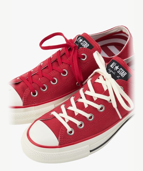 agnes b.(アニエスベー)の「agnès b. × CONVERSE コンバース ALL STAR AGED OX(スニーカー・レディース・レッド・4.5/4/6.5/6/5.5/5/3.5)」の11枚目の写真
