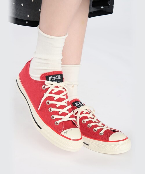 agnes b.(アニエスベー)の「agnès b. × CONVERSE コンバース ALL STAR AGED OX(スニーカー・レディース・レッド・4.5/4/6.5/6/5.5/5/3.5)」の12枚目の写真