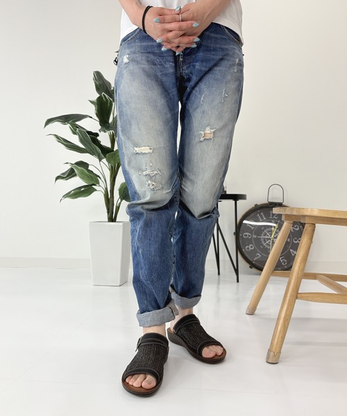 LUGG NAGG（ラグナグ）の「【Invito Gatto】【２WAY】異素材サマーサンダル【立体インソール】【コンフォート】（サンダル・レディース・ミント/ホワイト/ブラック/ベージュ・S/L/M/LL）」の8枚目の写真
