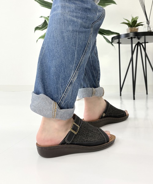 LUGG NAGG（ラグナグ）の「【Invito Gatto】【２WAY】異素材サマーサンダル【立体インソール】【コンフォート】（サンダル・レディース・ミント/ホワイト/ブラック/ベージュ・S/L/M/LL）」の9枚目の写真