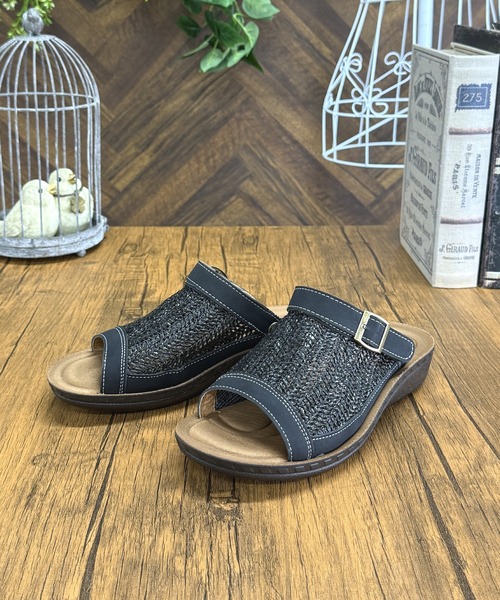 LUGG NAGG（ラグナグ）の「【Invito Gatto】【２WAY】異素材サマーサンダル【立体インソール】【コンフォート】（サンダル・レディース・ミント/ホワイト/ブラック/ベージュ・S/L/M/LL）」の11枚目の写真
