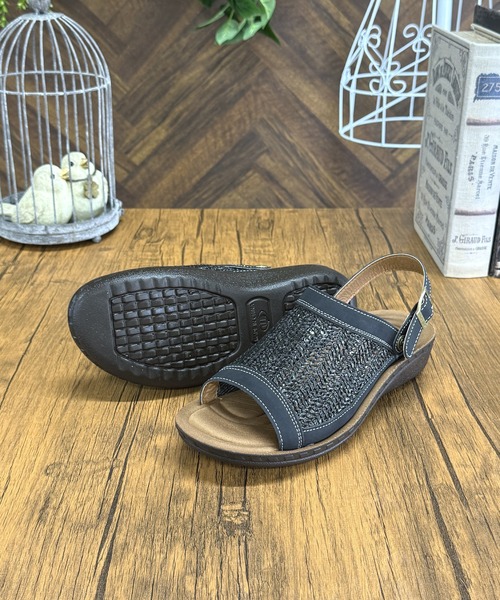 LUGG NAGG（ラグナグ）の「【Invito Gatto】【２WAY】異素材サマーサンダル【立体インソール】【コンフォート】（サンダル・レディース・ミント/ホワイト/ブラック/ベージュ・S/L/M/LL）」の12枚目の写真