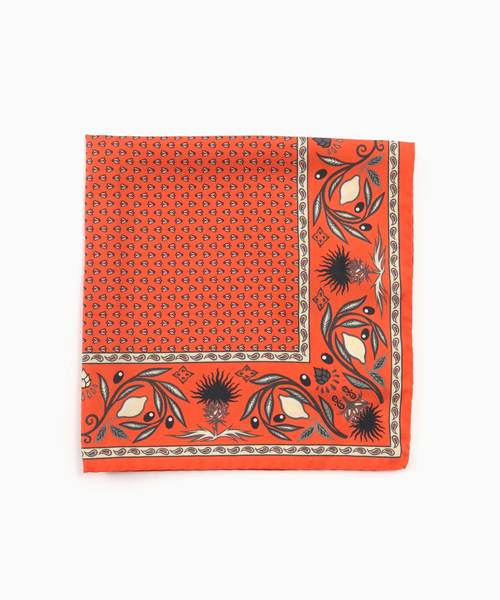 EDIFICE(エディフィス)の「fursac (フルサック) Paisley Scarf(その他小物・メンズ・グリーン/オレンジ・FREE)」の2枚目の写真
