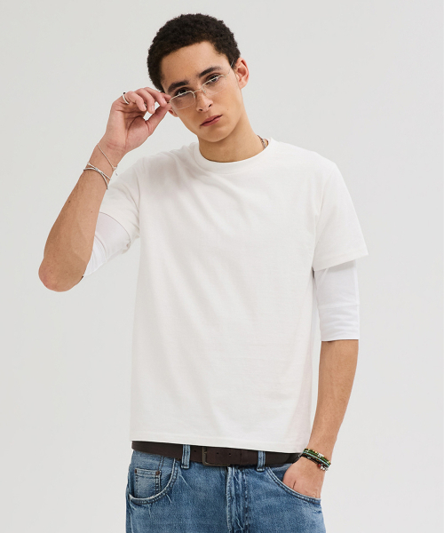 LEIRE（ルアール）の「90年代ヴィンテージフィットウォッシュドTシャツ[ホワイト]（Tシャツ/カットソー・メンズ・その他・MEDIUM/LARGE/X-LARGE/2XL）」の11枚目の写真