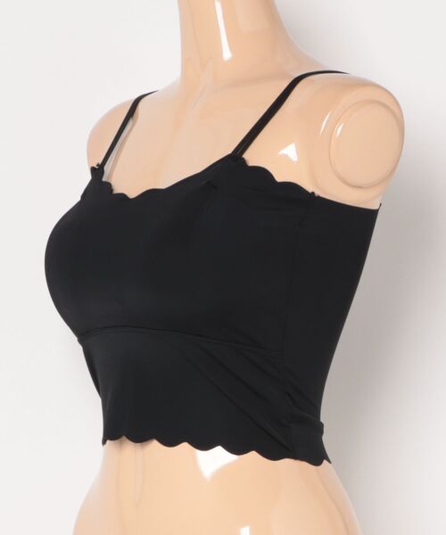 Lace Ladies(レースレディース)の「ウエーブ カット ダブルストラップ カップ付き キャミソール(キャミソール・レディース・ブラック/ホワイト・FREE)」の11枚目の写真