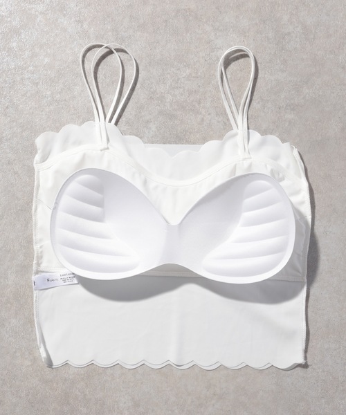 Lace Ladies(レースレディース)の「ウエーブ カット ダブルストラップ カップ付き キャミソール(キャミソール・レディース・ブラック/ホワイト・FREE)」の20枚目の写真