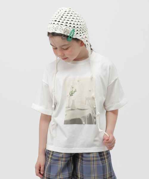 GLOBAL WORK(グローバルワーク)の「RICH COOLモチーフ半袖T/802034(Tシャツ/カットソー・キッズ・ホワイト系その他3/スカイブルー/ダークブラウン/ホワイト系その他2/ホワイト・150cm/140cm/160cm/130cm)」の3枚目の写真