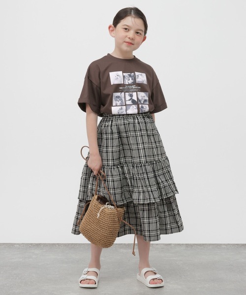 GLOBAL WORK(グローバルワーク)の「RICH COOLモチーフ半袖T/802034(Tシャツ/カットソー・キッズ・ホワイト系その他3/スカイブルー/ダークブラウン/ホワイト系その他2/ホワイト・150cm/140cm/160cm/130cm)」の7枚目の写真