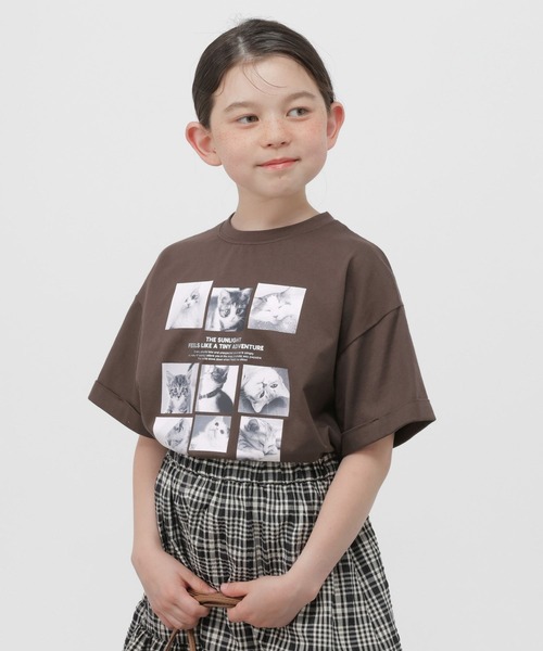 GLOBAL WORK(グローバルワーク)の「RICH COOLモチーフ半袖T/802034(Tシャツ/カットソー・キッズ・ホワイト系その他3/スカイブルー/ダークブラウン/ホワイト系その他2/ホワイト・150cm/140cm/160cm/130cm)」の9枚目の写真