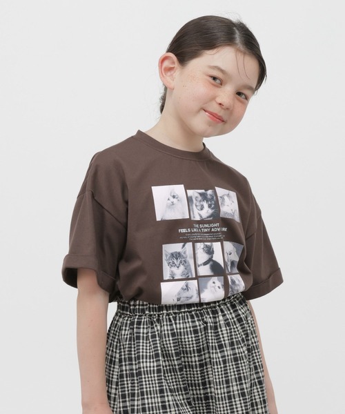 GLOBAL WORK(グローバルワーク)の「RICH COOLモチーフ半袖T/802034(Tシャツ/カットソー・キッズ・ホワイト系その他3/スカイブルー/ダークブラウン/ホワイト系その他2/ホワイト・150cm/140cm/160cm/130cm)」の10枚目の写真