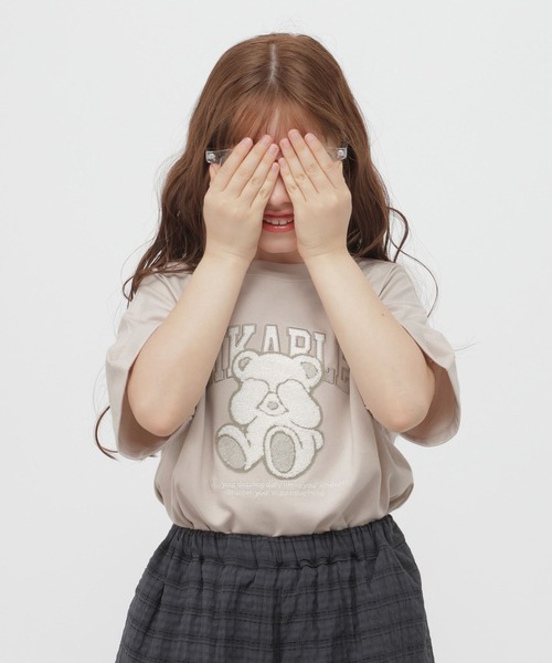 GLOBAL WORK(グローバルワーク)の「RICH COOLモチーフ半袖T/802034(Tシャツ/カットソー・キッズ・ホワイト系その他3/スカイブルー/ダークブラウン/ホワイト系その他2/ホワイト・150cm/140cm/160cm/130cm)」の15枚目の写真