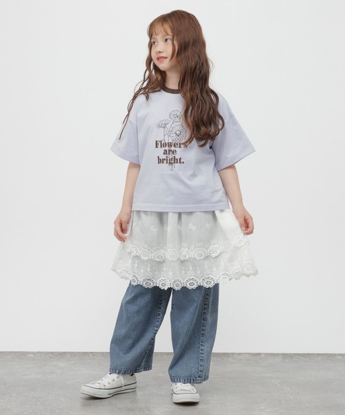 GLOBAL WORK(グローバルワーク)の「RICH COOLモチーフ半袖T/802034(Tシャツ/カットソー・キッズ・ホワイト系その他3/スカイブルー/ダークブラウン/ホワイト系その他2/ホワイト・150cm/140cm/160cm/130cm)」の18枚目の写真