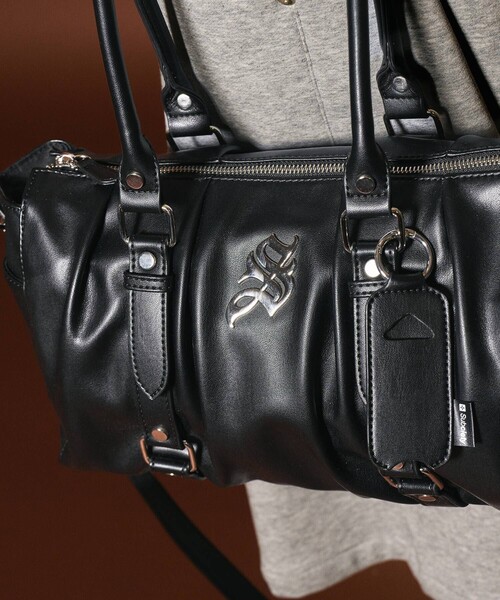 Subciety(サブサエティ)の「Gathered boston bag(ボストンバッグ・メンズ・ブラック・FREE)」の16枚目の写真