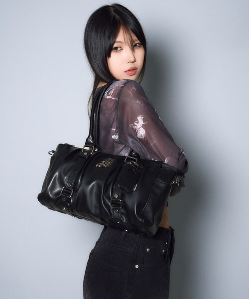 Subciety(サブサエティ)の「Gathered boston bag(ボストンバッグ・メンズ・ブラック・FREE)」の18枚目の写真