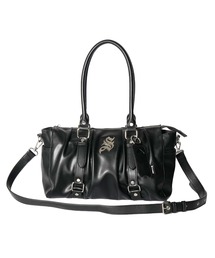Gathered boston bag