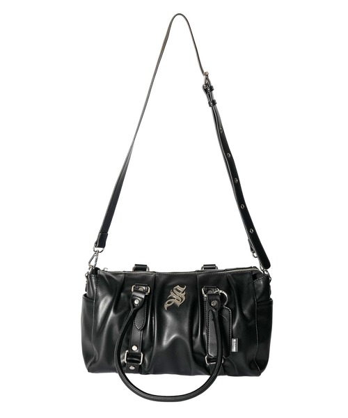 Subciety(サブサエティ)の「Gathered boston bag(ボストンバッグ・メンズ・ブラック・FREE)」の2枚目の写真