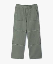 カットオフヴィンテージルーズストレートファティーグパンツ WASHED KHAKI