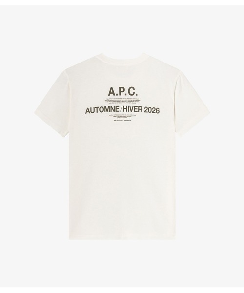 A.P.C.（アーペーセー）の「T-SHIRT APC AUTOMNE 26（Tシャツ/カットソー・メンズ・ピンク系その他/オフホワイト/カーキ・XS/XXS/L/S/M/XL）」の4枚目の写真