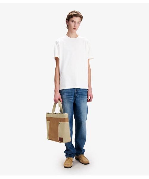 A.P.C.（アーペーセー）の「T-SHIRT APC AUTOMNE 26（Tシャツ/カットソー・メンズ・ピンク系その他/オフホワイト/カーキ・XS/XXS/L/S/M/XL）」の5枚目の写真