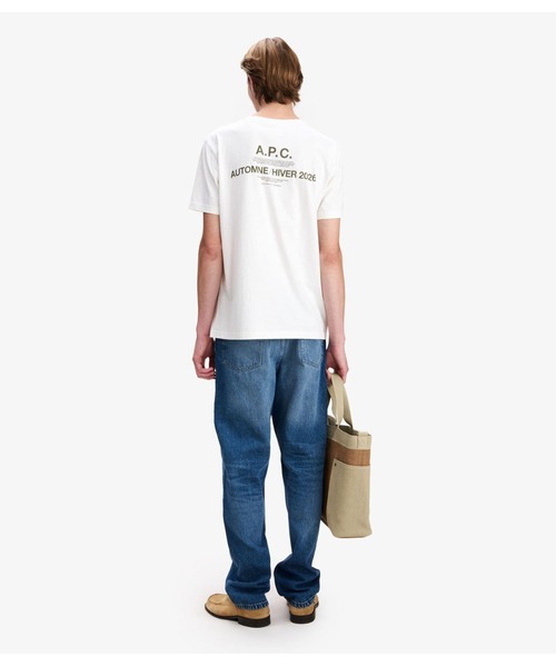 A.P.C.（アーペーセー）の「T-SHIRT APC AUTOMNE 26（Tシャツ/カットソー・メンズ・ピンク系その他/オフホワイト/カーキ・XS/XXS/L/S/M/XL）」の6枚目の写真