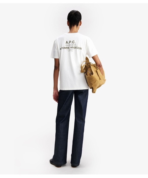 A.P.C.（アーペーセー）の「T-SHIRT APC AUTOMNE 26（Tシャツ/カットソー・メンズ・ピンク系その他/オフホワイト/カーキ・XS/XXS/L/S/M/XL）」の9枚目の写真