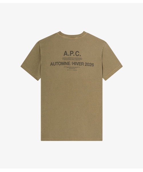 A.P.C.（アーペーセー）の「T-SHIRT APC AUTOMNE 26（Tシャツ/カットソー・メンズ・ピンク系その他/オフホワイト/カーキ・XS/XXS/L/S/M/XL）」の11枚目の写真