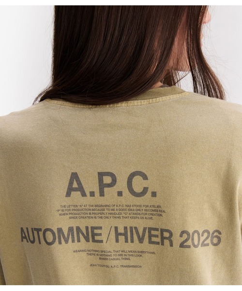 A.P.C.（アーペーセー）の「T-SHIRT APC AUTOMNE 26（Tシャツ/カットソー・メンズ・ピンク系その他/オフホワイト/カーキ・XS/XXS/L/S/M/XL）」の16枚目の写真