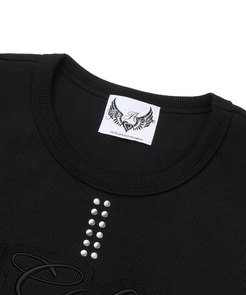 GILAARCHIVE(ギラアーカイブ)の「GILA ARCHIVE/スタッズパッチロゴT(Tシャツ/カットソー・レディース・ブラック/ホワイト/チャコール・FREE)」の20枚目の写真