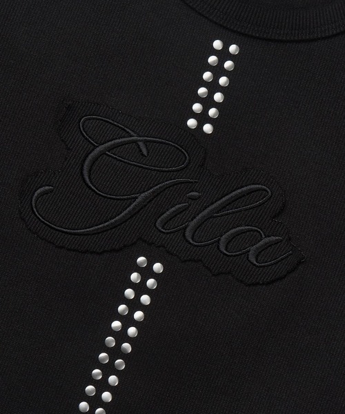 GILAARCHIVE(ギラアーカイブ)の「GILA ARCHIVE/スタッズパッチロゴT(Tシャツ/カットソー・レディース・ブラック/ホワイト/チャコール・FREE)」の21枚目の写真