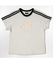 スターフォントロゴセミクロップ半袖Tシャツ6色