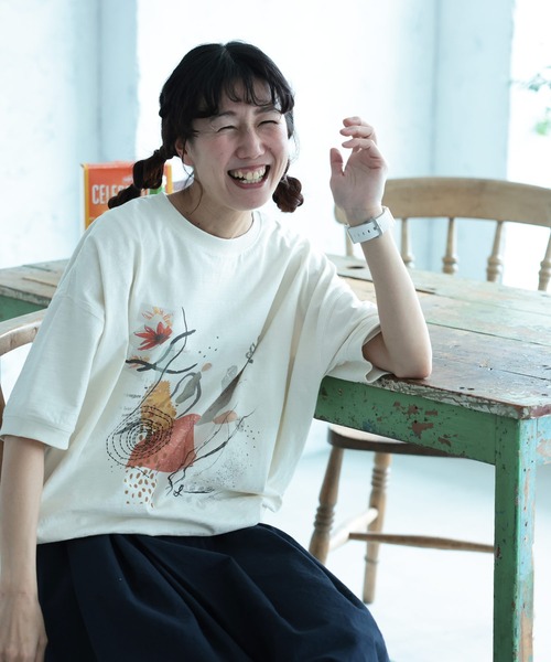 soulberry(ソウルベリー)の「アートな気分のプルオーバー(Tシャツ/カットソー・レディース・キナリ・LL/3L/4L/5L/M/L)」の10枚目の写真