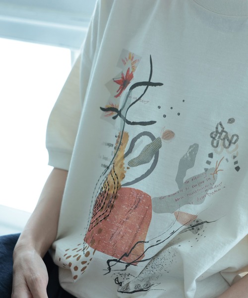 soulberry(ソウルベリー)の「アートな気分のプルオーバー(Tシャツ/カットソー・レディース・キナリ・LL/3L/4L/5L/M/L)」の4枚目の写真