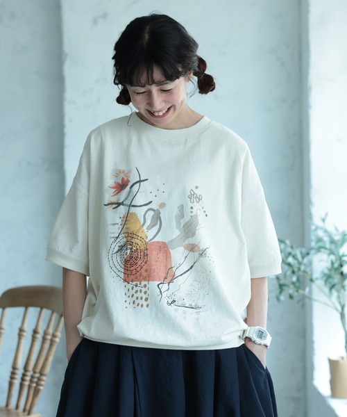 soulberry(ソウルベリー)の「アートな気分のプルオーバー(Tシャツ/カットソー・レディース・キナリ・LL/3L/4L/5L/M/L)」の14枚目の写真