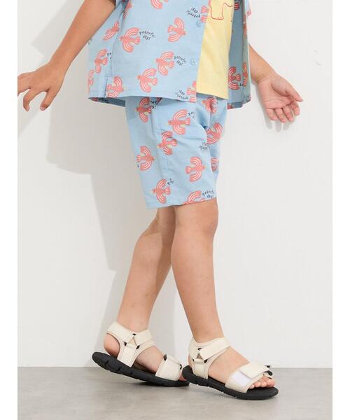 Samansa Mos2 Lagom(サマンサモスモスラーゴム)の「バード柄ハーフパンツ(セットアップ可)(その他パンツ・キッズ・オレンジ/サックスブルー・100/110/120/95/130)」の5枚目の写真