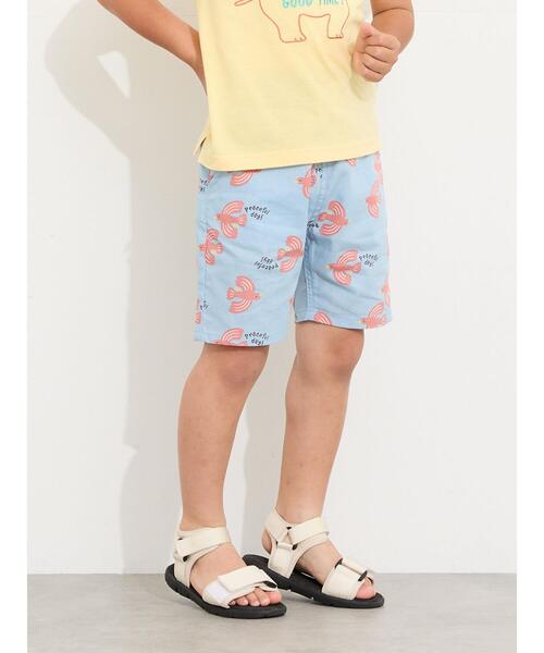 Samansa Mos2 Lagom(サマンサモスモスラーゴム)の「バード柄ハーフパンツ(セットアップ可)(その他パンツ・キッズ・オレンジ/サックスブルー・100/110/120/95/130)」の6枚目の写真