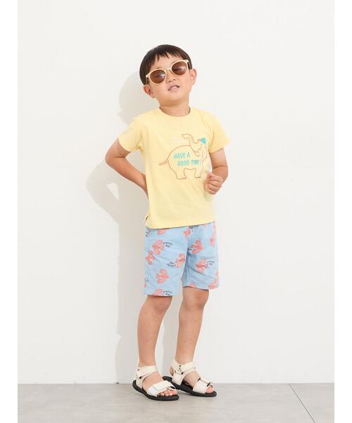 Samansa Mos2 Lagom(サマンサモスモスラーゴム)の「バード柄ハーフパンツ(セットアップ可)(その他パンツ・キッズ・オレンジ/サックスブルー・100/110/120/95/130)」の9枚目の写真