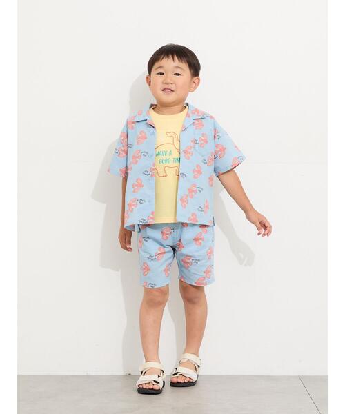 Samansa Mos2 Lagom(サマンサモスモスラーゴム)の「バード柄ハーフパンツ(セットアップ可)(その他パンツ・キッズ・オレンジ/サックスブルー・100/110/120/95/130)」の13枚目の写真