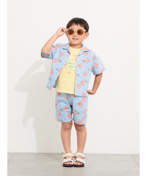 Samansa Mos2 Lagom(サマンサモスモスラーゴム)の「バード柄ハーフパンツ(セットアップ可)(その他パンツ・キッズ・オレンジ/サックスブルー・100/110/120/95/130)」の15枚目の写真
