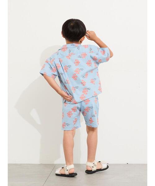 Samansa Mos2 Lagom(サマンサモスモスラーゴム)の「バード柄ハーフパンツ(セットアップ可)(その他パンツ・キッズ・オレンジ/サックスブルー・100/110/120/95/130)」の16枚目の写真