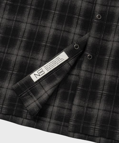 NONBLANK(ノンブランク)の「フランネルオンブレチェックHSシャツ_DARK GREY(シャツ/ブラウス・メンズ・ダークグレー・SMALL/MEDIUM/LARGE/X-LARGE)」の9枚目の写真