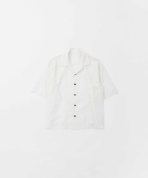 LAPIIS | FINE WOOL RIPSTOP OPEN COLLAR SHIRT(シャツ/ブラウス)