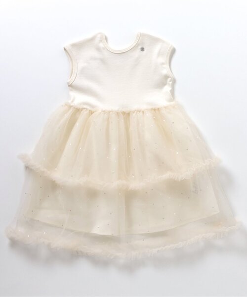 apres les cours（アプレレクール）の「チュールドッキングワンピース（ワンピース・キッズ・サックスブルー/ラベンダー/アイボリー・110/100/90/120/80/140/130）」の9枚目の写真