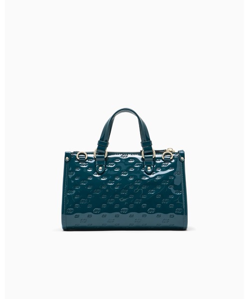ARMANI EXCHANGE(アルマーニエクスチェンジ)の「【A|X アルマーニ エクスチェンジ】オールオーバーロゴ パテントスモールハンドバッグ(ハンドバッグ・レディース・ブラック・FREE)」の9枚目の写真