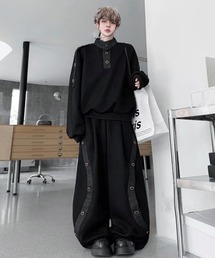 neos（ネオス）の「【NEOS】ポリスウェット トップス トレーナー ハイネック パンツ ライン ボタン 上下 セットアップ ワンマイルウェア ユニセックス メンズ レディース 2026 秋冬（セットアップ）」