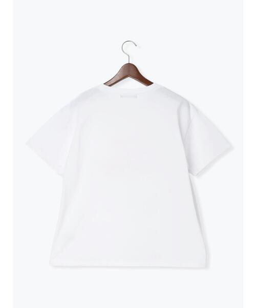 Te chichi(テチチ)の「【接触冷感】ステッチ刺繍ロゴレギュラーTシャツ(Tシャツ/カットソー・レディース・チャコールグレー/オフホワイト/レッド・F)」の9枚目の写真
