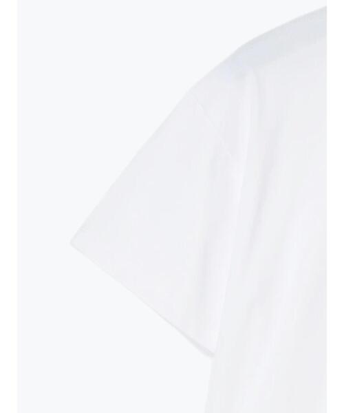Te chichi(テチチ)の「【接触冷感】ステッチ刺繍ロゴレギュラーTシャツ(Tシャツ/カットソー・レディース・チャコールグレー/オフホワイト/レッド・F)」の7枚目の写真